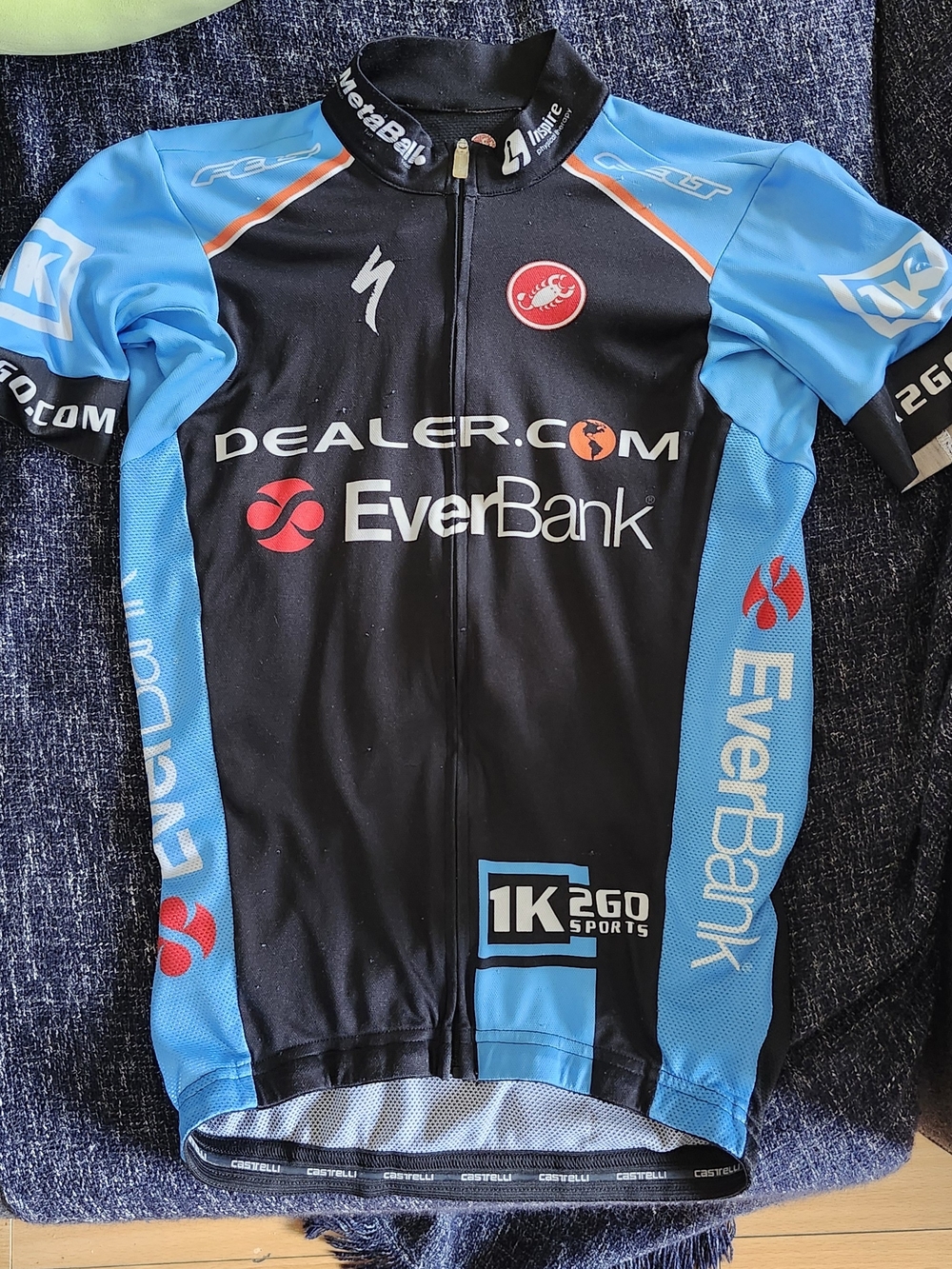 Castelli Black & Blue Cycling Jersey